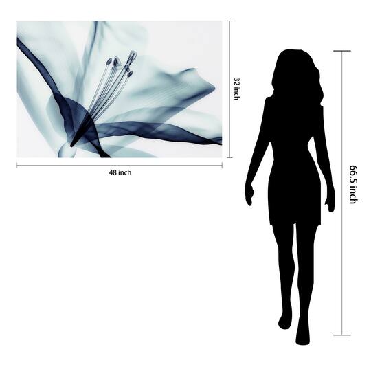 Empire Art Direct 32" x 48" 3D Amaryllis Frameless Free Floating Printed Wall Art